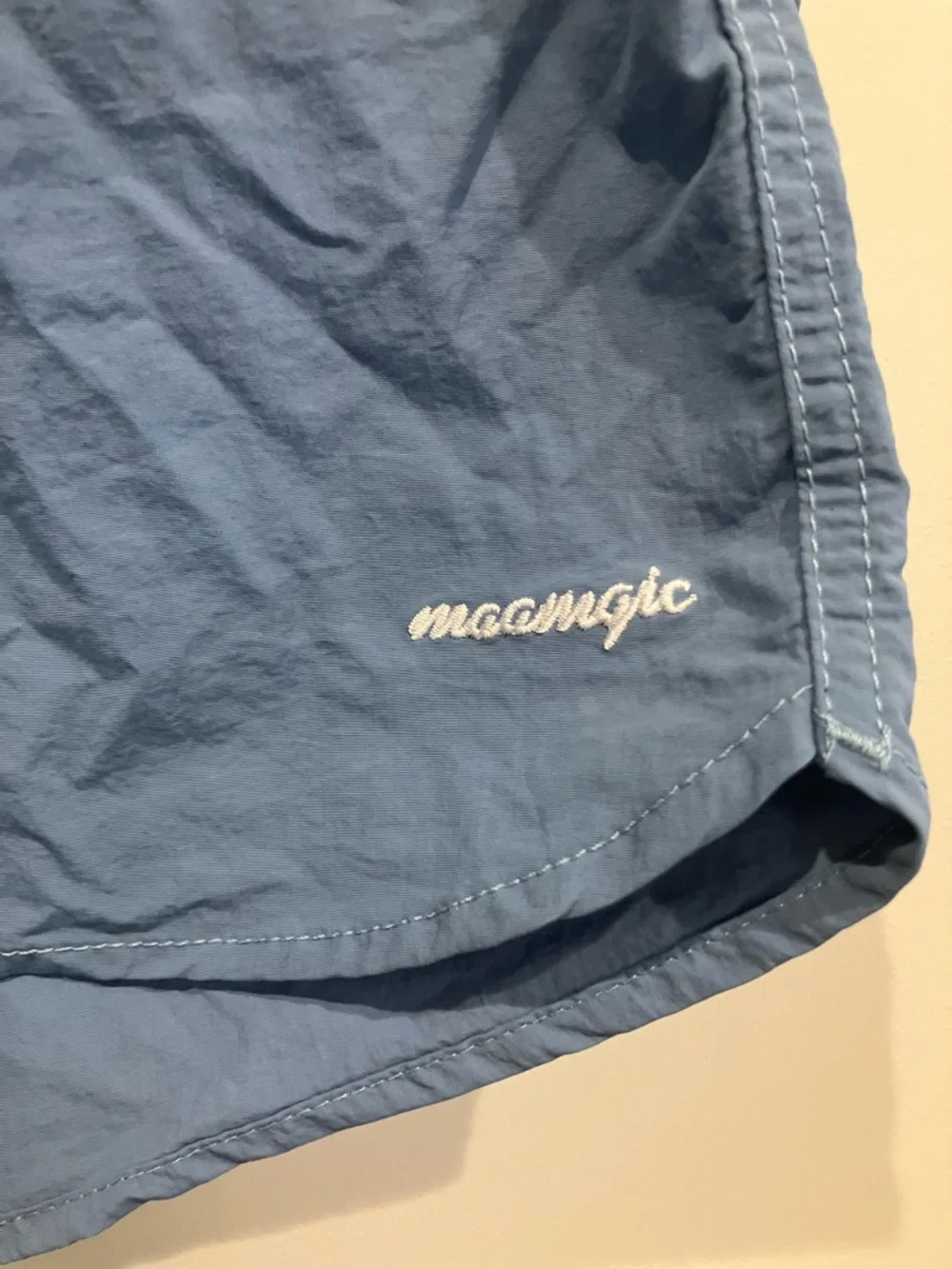 Maamgic Men's Light Blue Swim Trunks with Drawstring